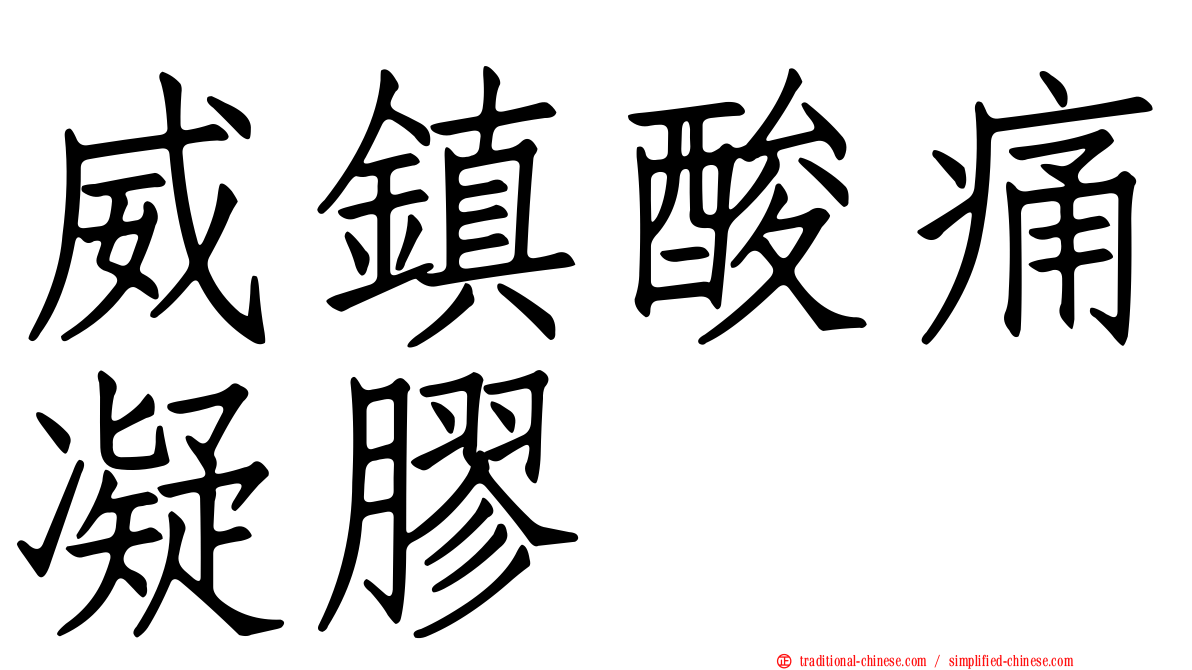 威鎮酸痛凝膠