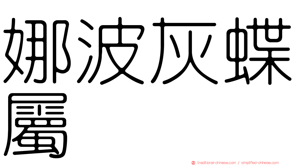 娜波灰蝶屬