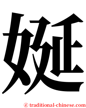 娫 serif font