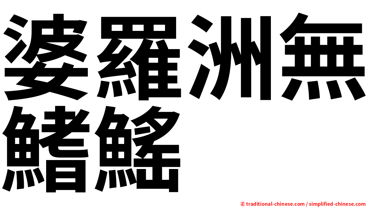 婆羅洲無鰭鰩