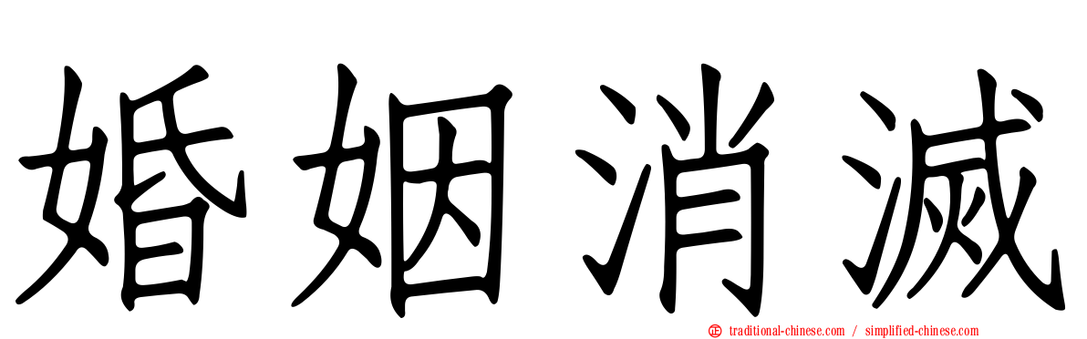 婚姻消滅