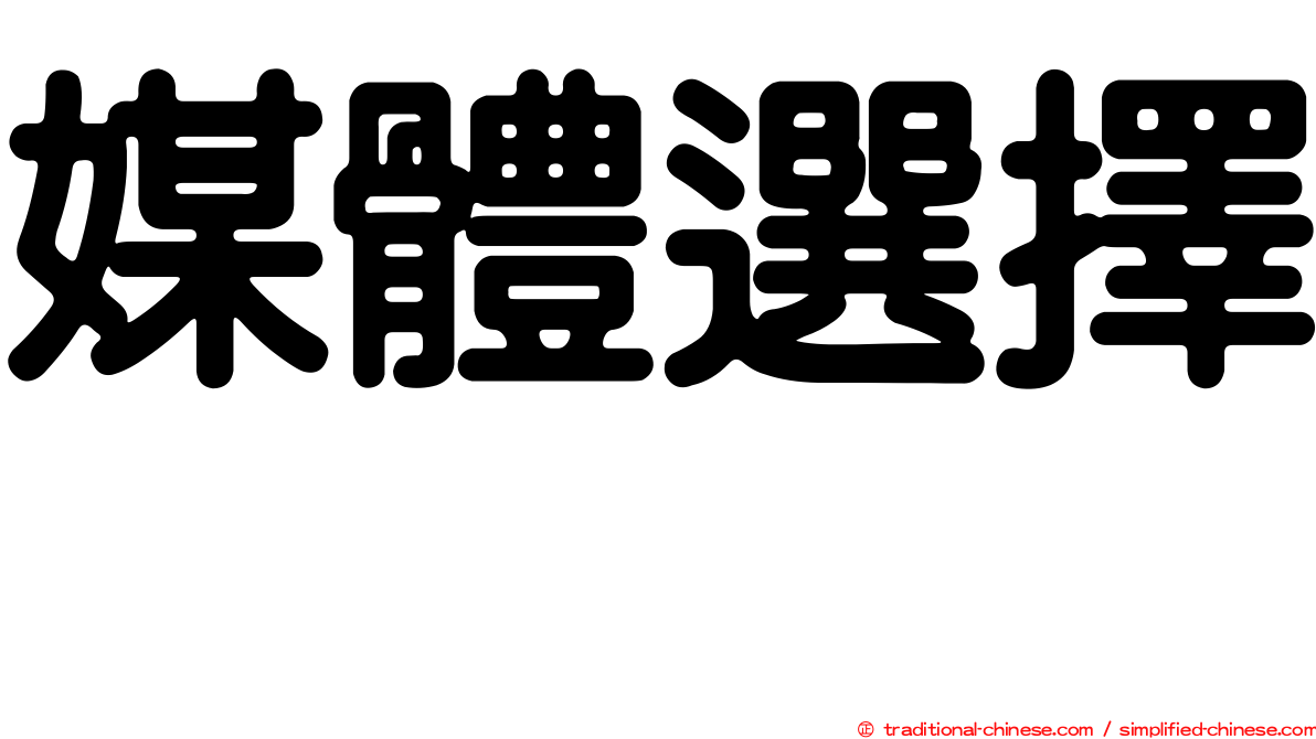 媒體選擇