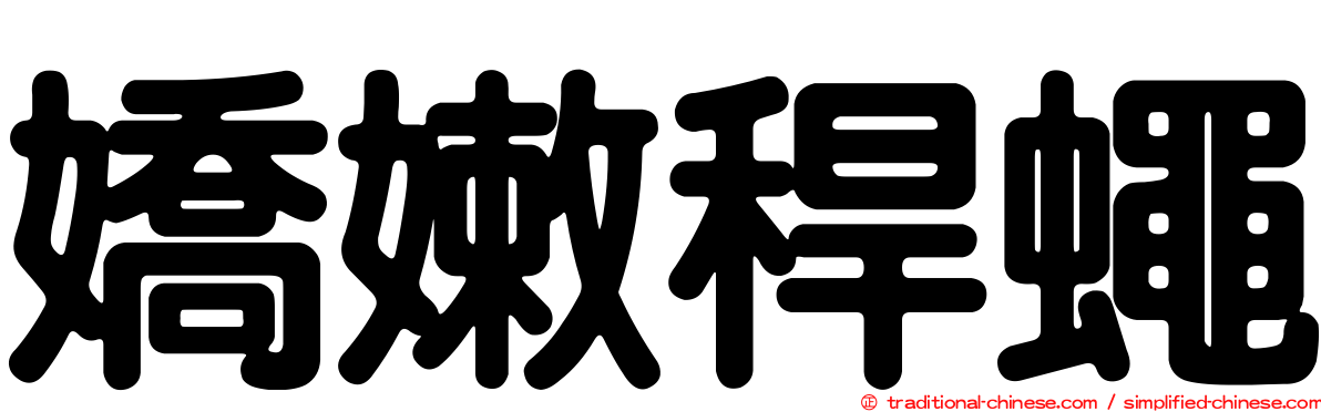 嬌嫩稈蠅