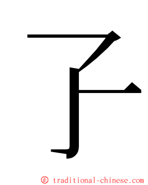 孒 ming font