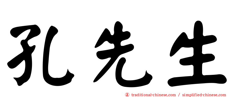 孔先生