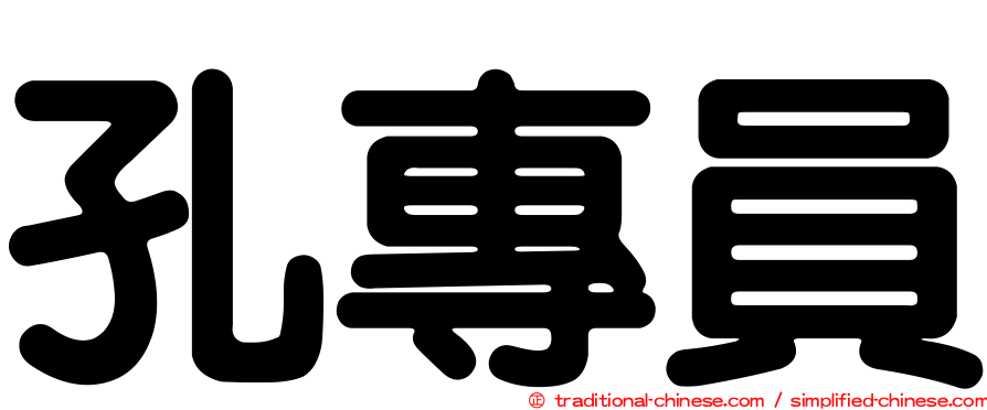 孔專員