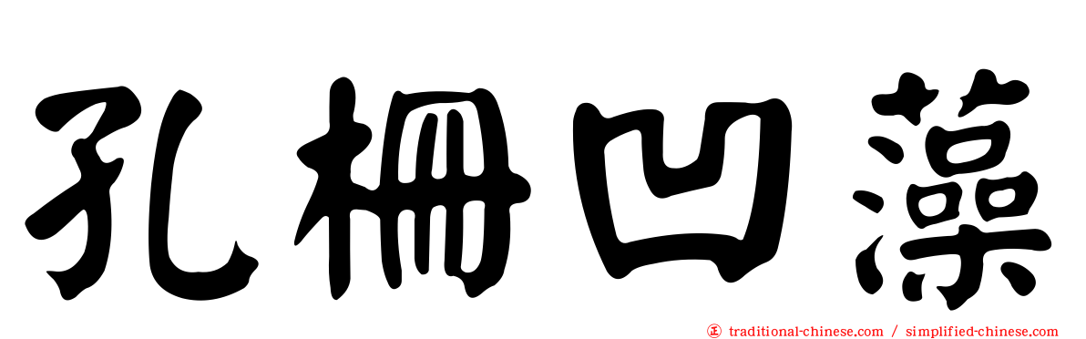 孔柵凹藻