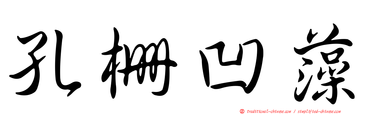 孔柵凹藻