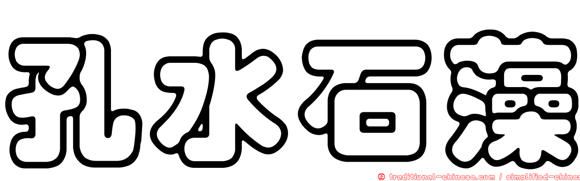 孔水石藻
