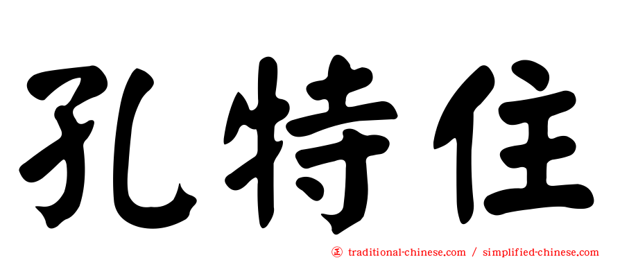 孔特住