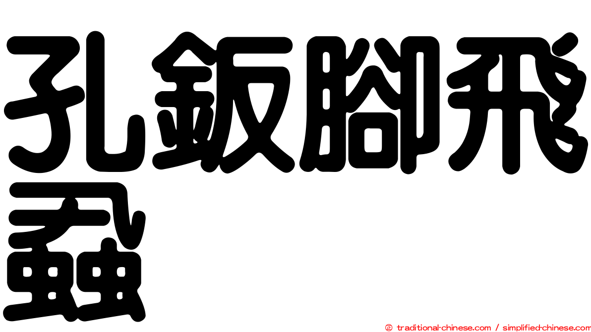 孔鈑腳飛蝨