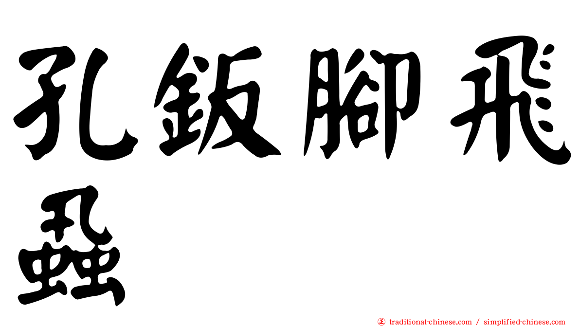 孔鈑腳飛蝨