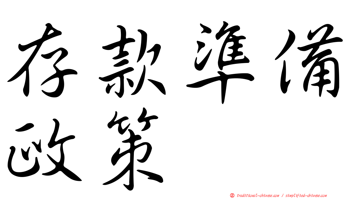 存款準備政策