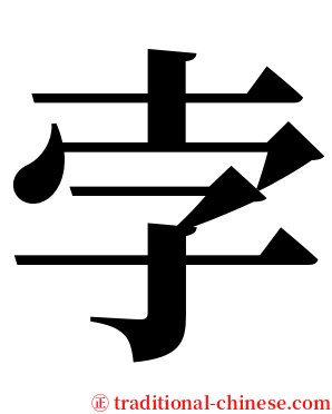 孛 serif font