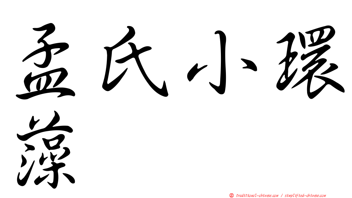 孟氏小環藻