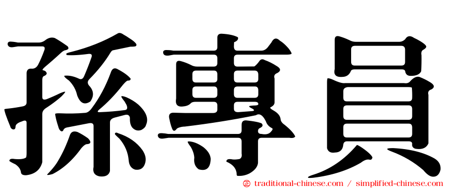 孫專員