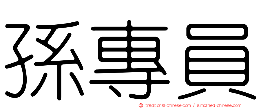 孫專員