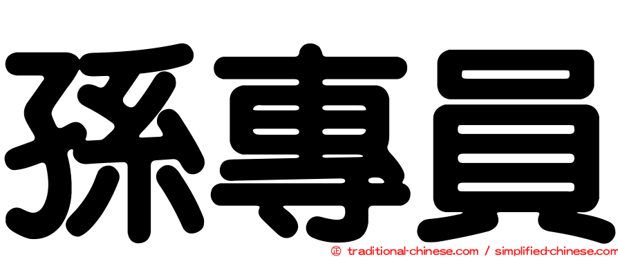 孫專員