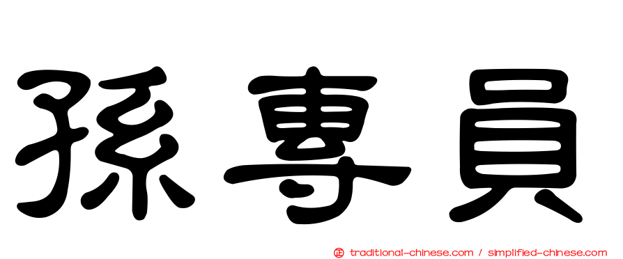 孫專員