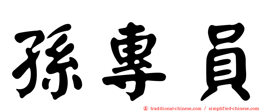 孫專員