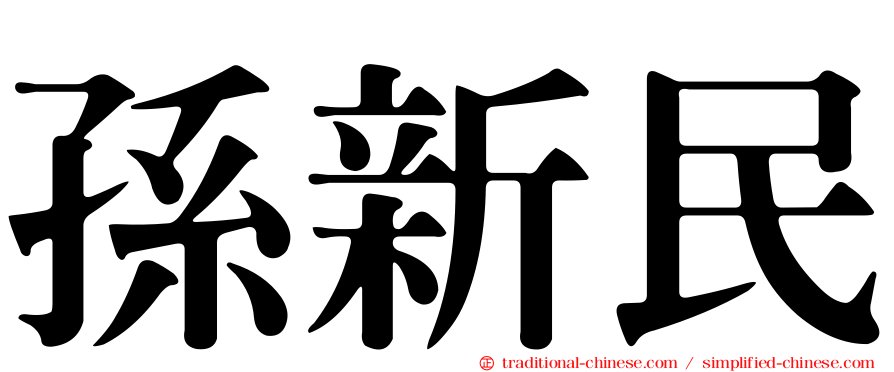 孫新民