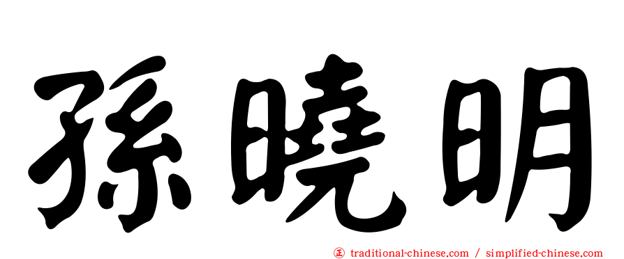 孫曉明