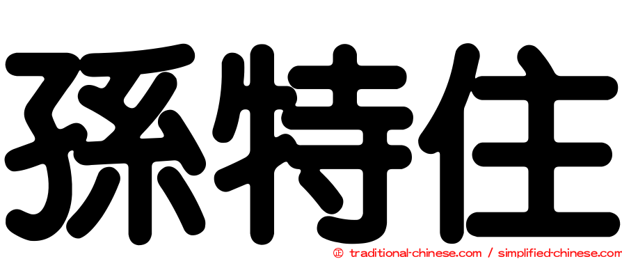 孫特住