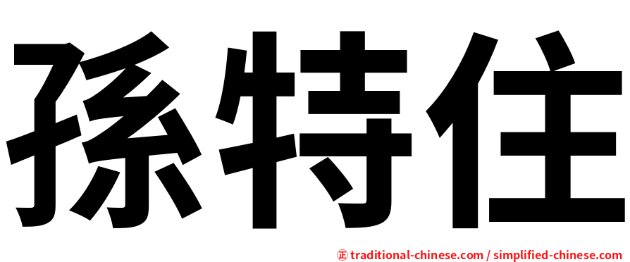 孫特住