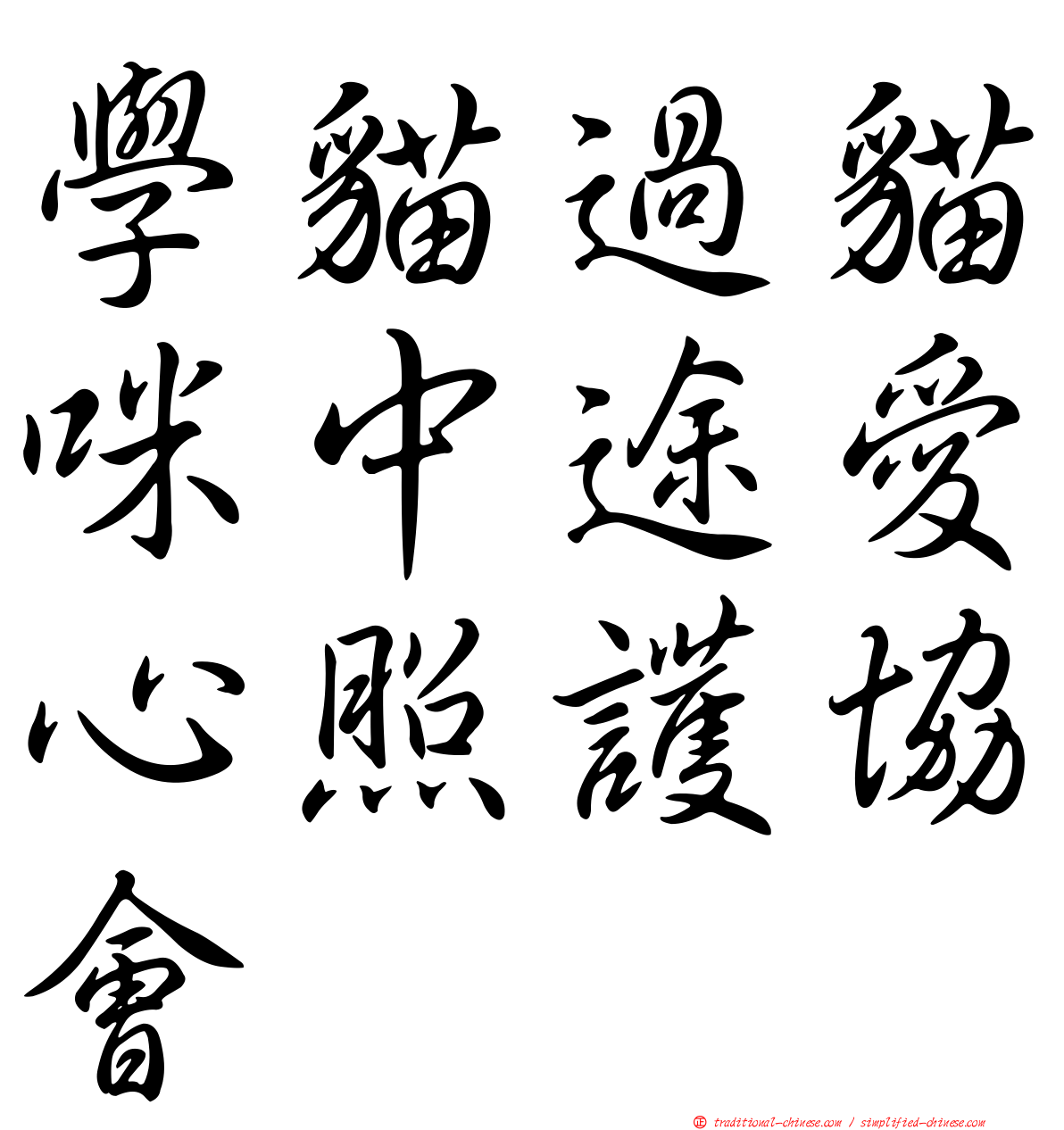 學貓過貓咪中途愛心照護協會
