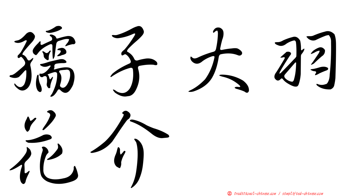 孺子大羽花介