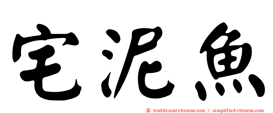 宅泥魚