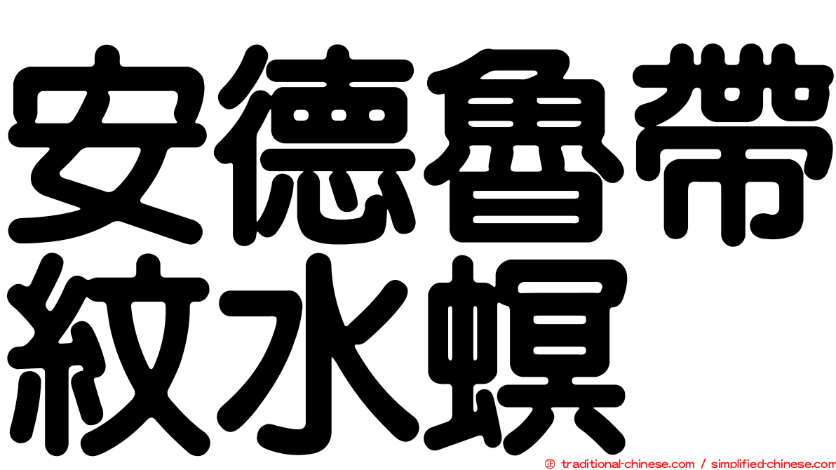 安德魯帶紋水螟