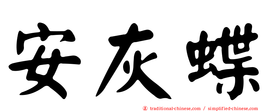 安灰蝶