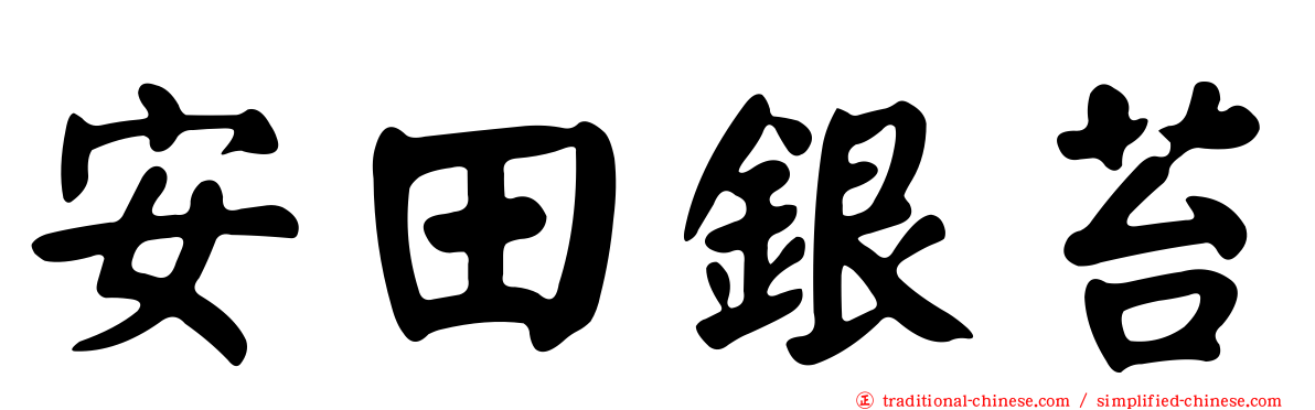 安田銀苔