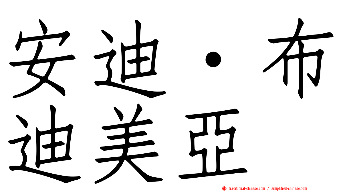 安迪·布迪美亞