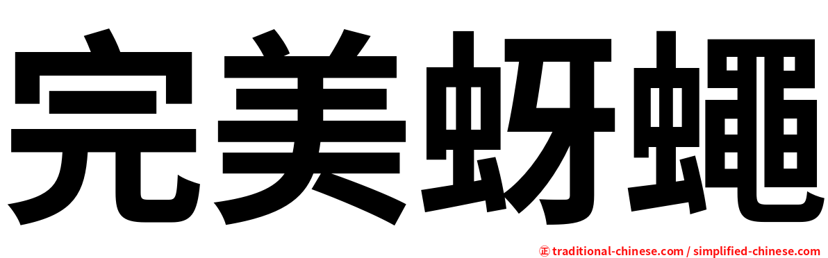 完美蚜蠅