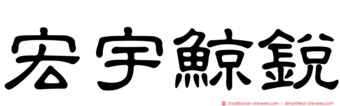 宏宇鯨銳
