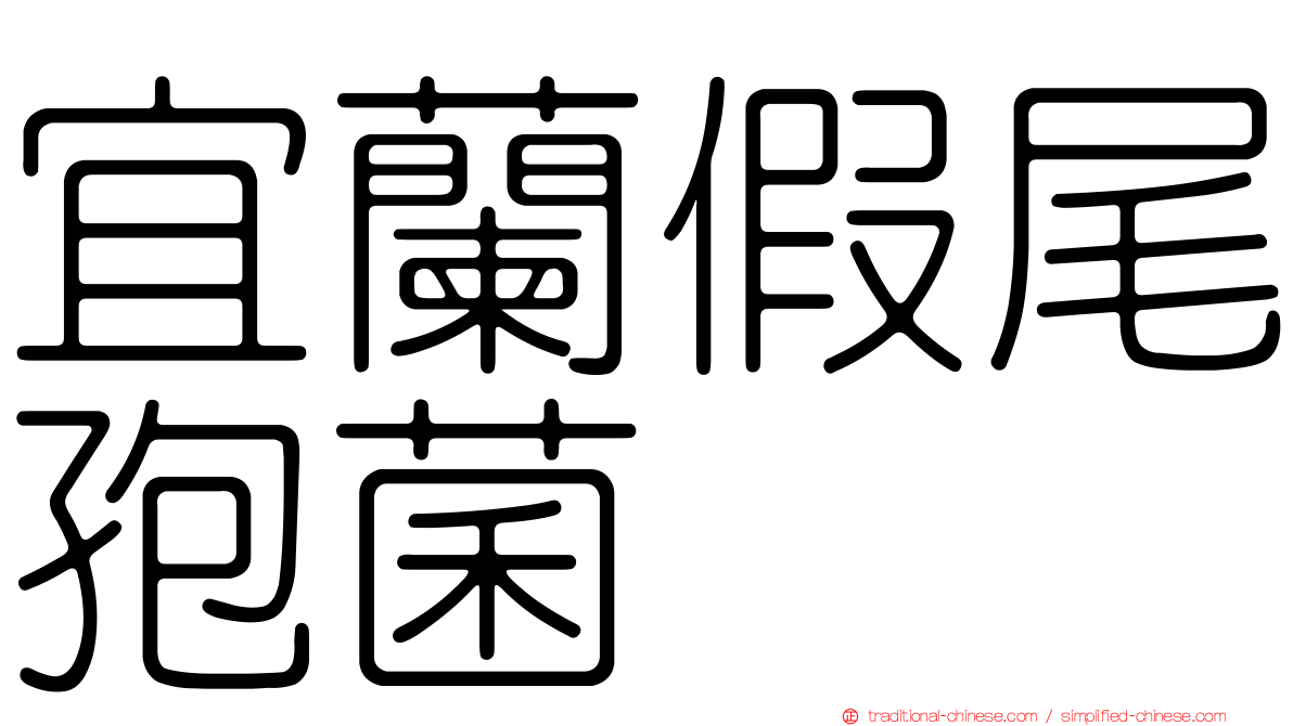 宜蘭假尾孢菌