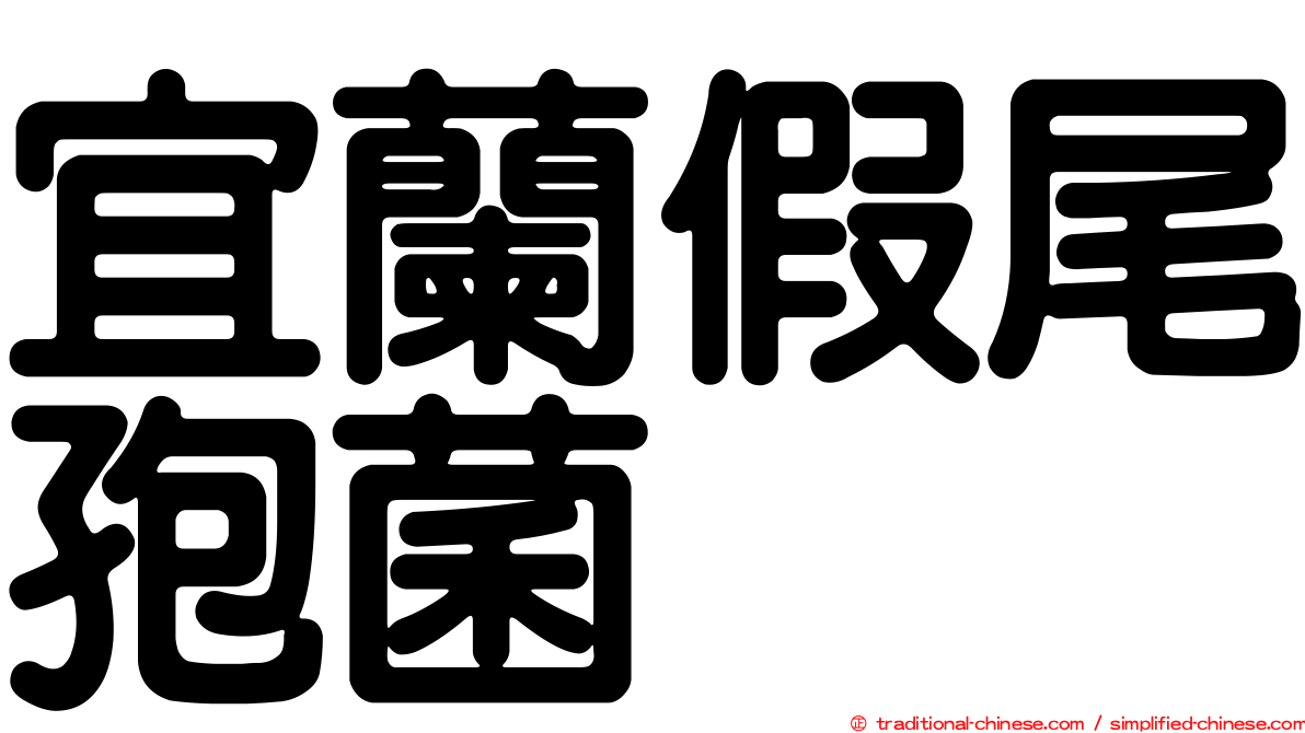 宜蘭假尾孢菌