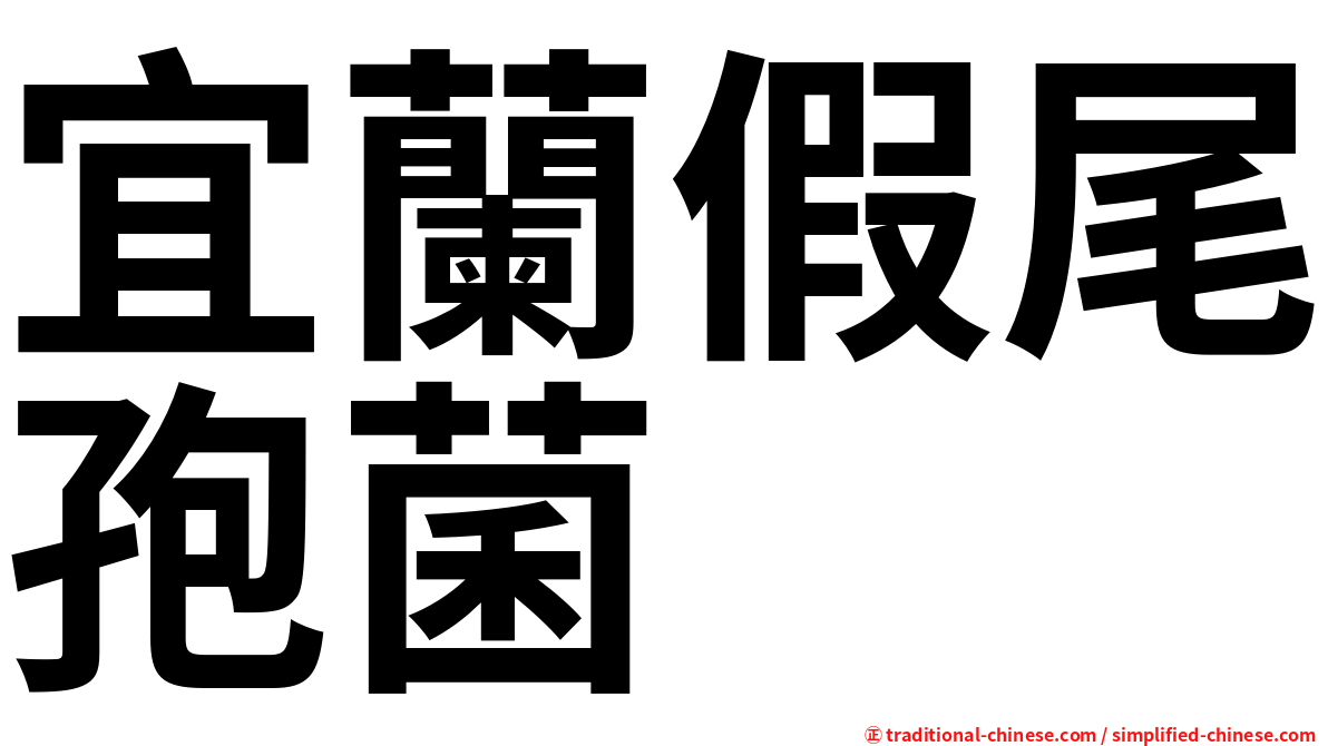 宜蘭假尾孢菌