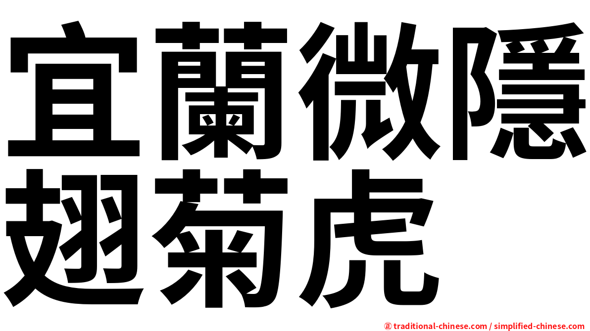 宜蘭微隱翅菊虎