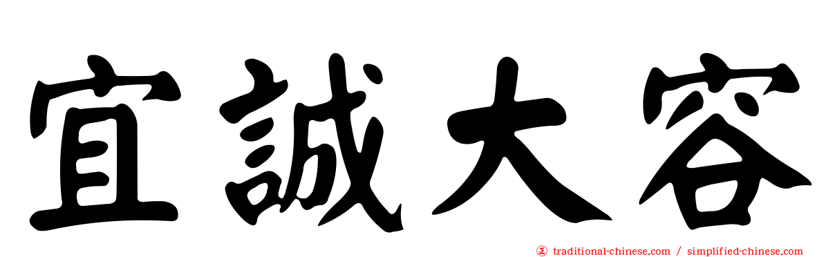 宜誠大容