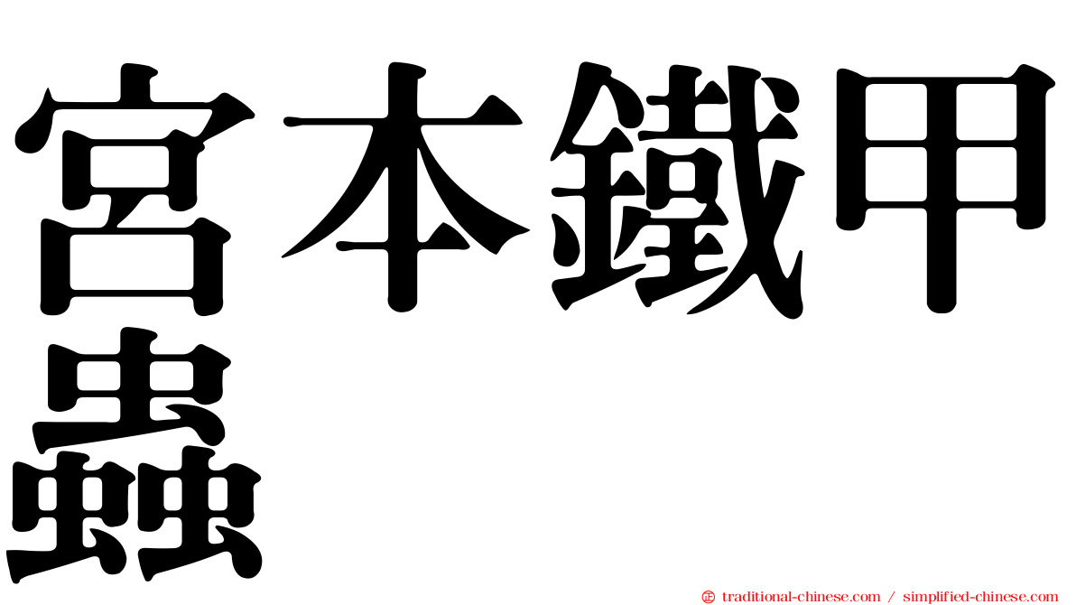 宮本鐵甲蟲