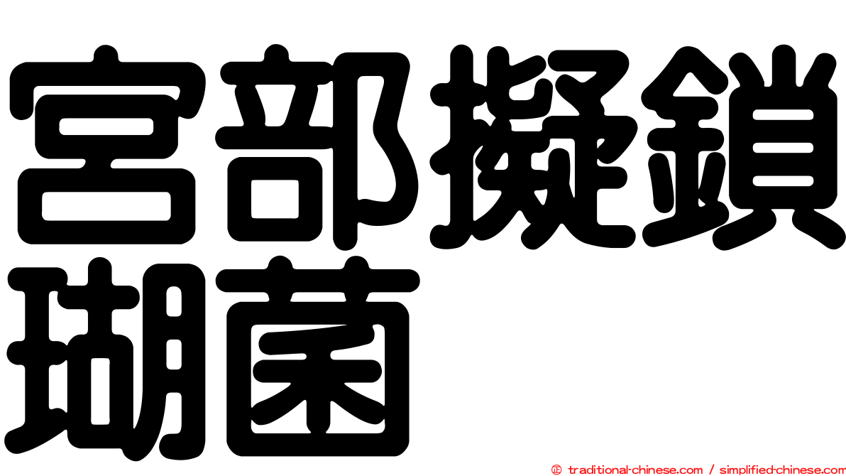 宮部擬鎖瑚菌