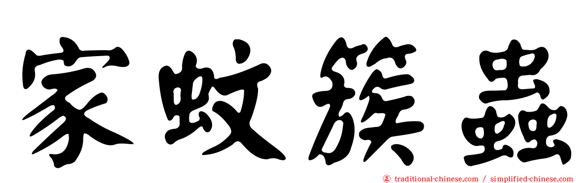 家蚊簇蟲