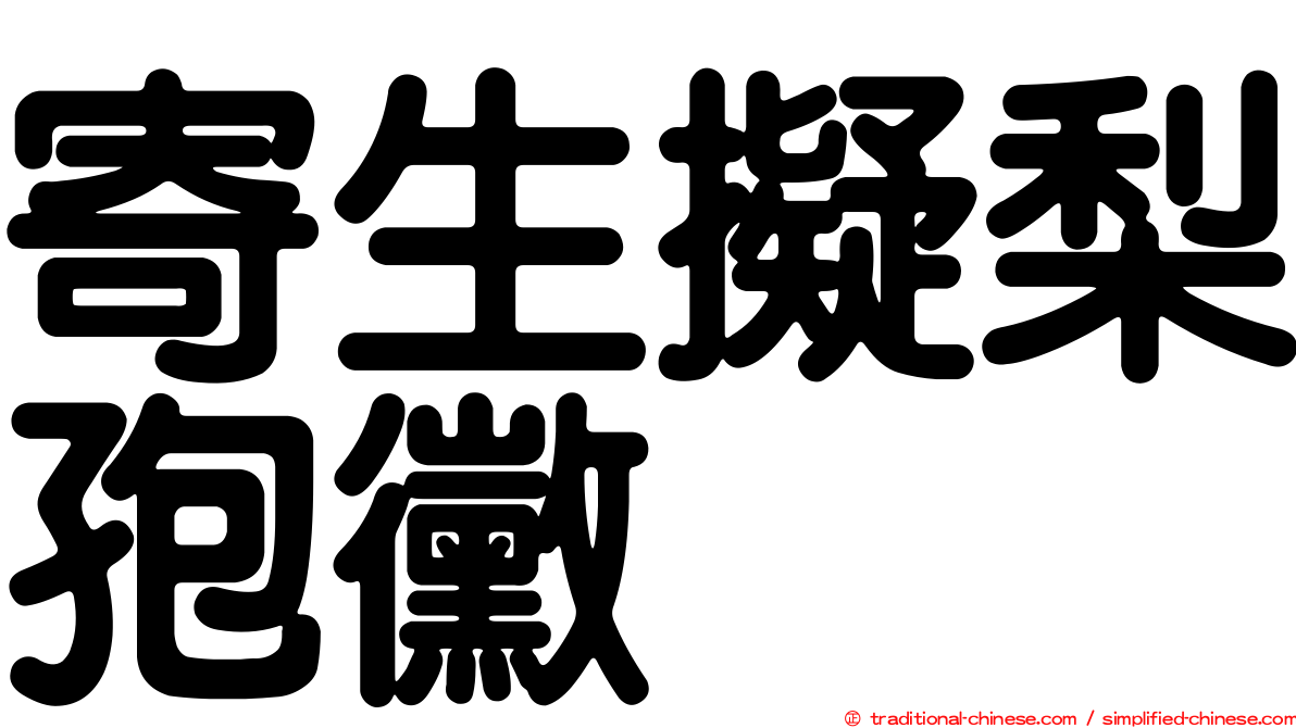 寄生擬梨孢黴