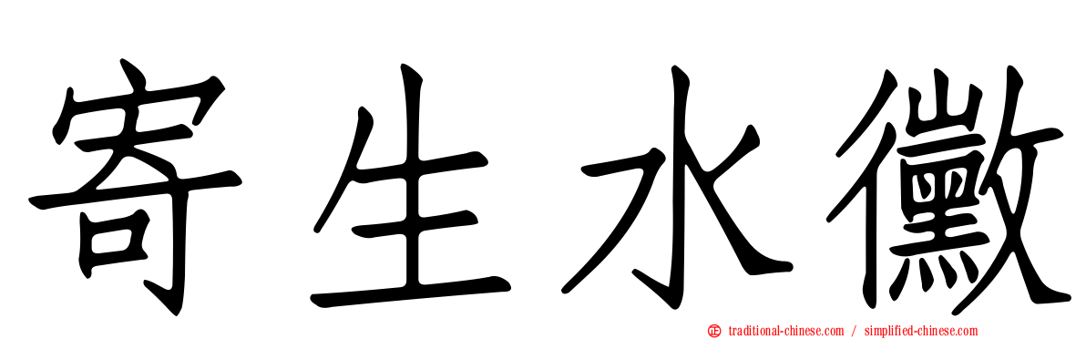 寄生水黴