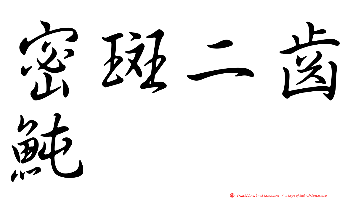 密斑二齒魨
