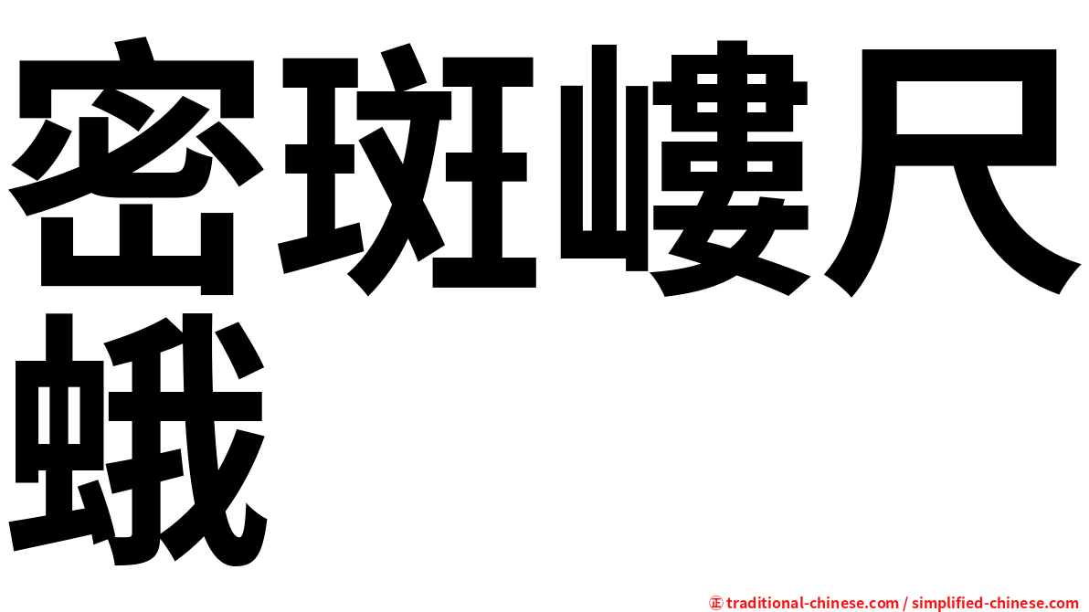 密斑嶁尺蛾
