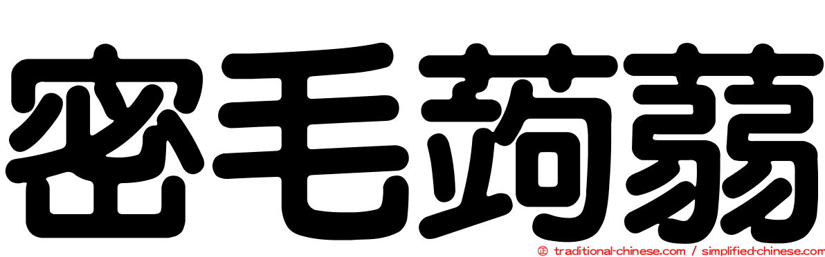 密毛蒟蒻
